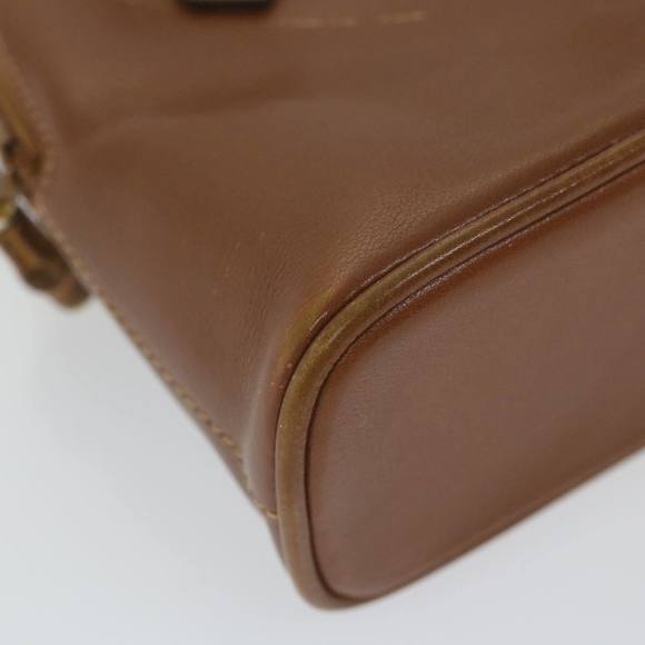 GUCCI Bamboo Hand Bag Leather 2way Brown 007 1014 0231 0 Auth 59000 - Picture 14 of 16